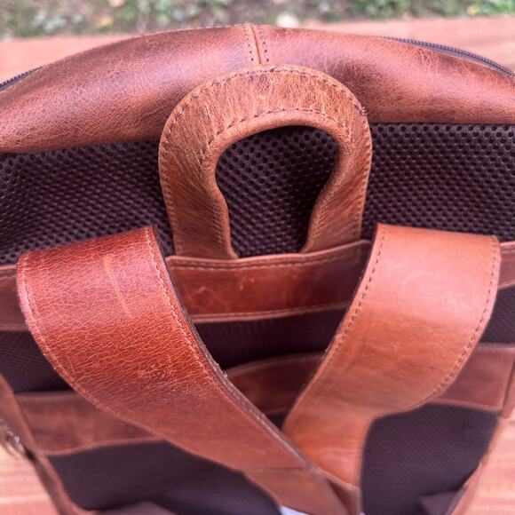 Artepiel Handmade Leather Backpack Brown 17” Ron Zacapa Centenario Guatemala NWT - Picture 9 of 16